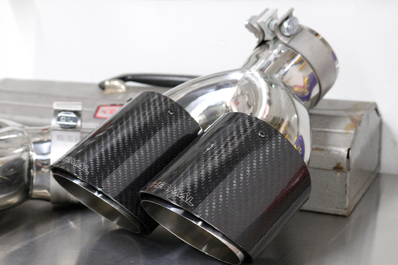 Carbon Fiber Exhaust Tips - Set of 2