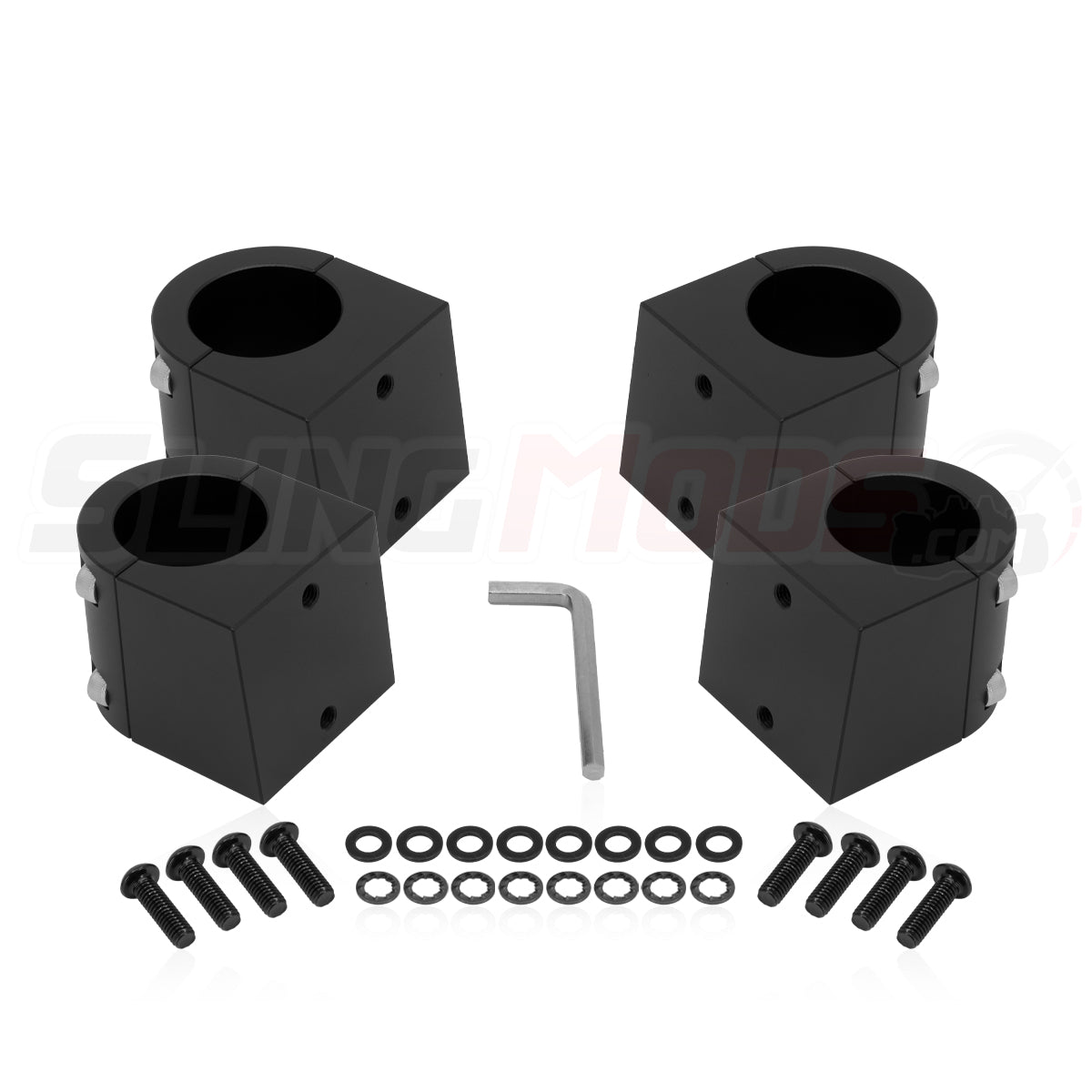 Polaris Slingshot Luggage Rack Brackets & Hardware (Round Roll Hoops)