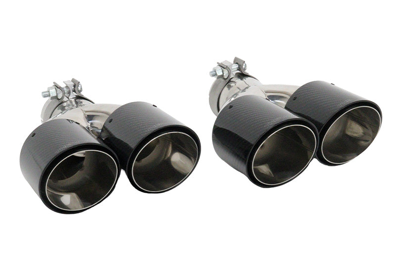Carbon Fiber Exhaust Tips - Set of 2
