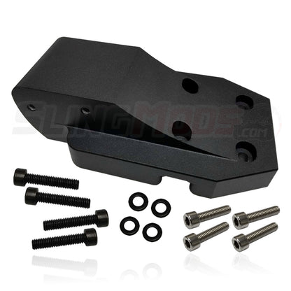 Can-Am Ryker Billet Aluminum Adapter Plate for the Madstad Windshield & SSV Works Audio System