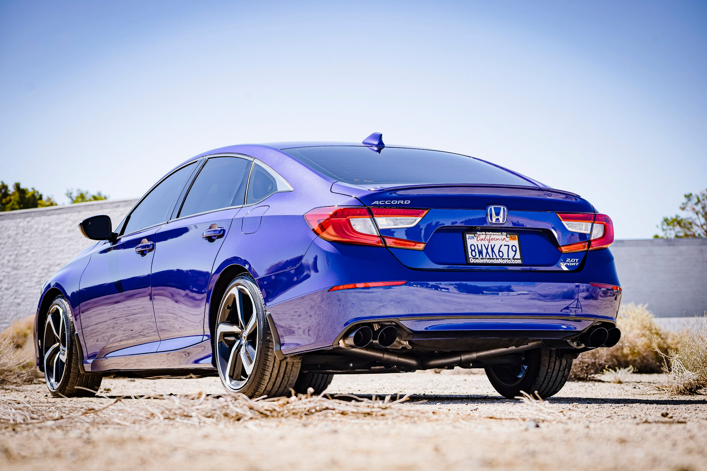 2018-2022 Honda Accord - 3" Front Pipe Back Exhaust w/ Coated Tips