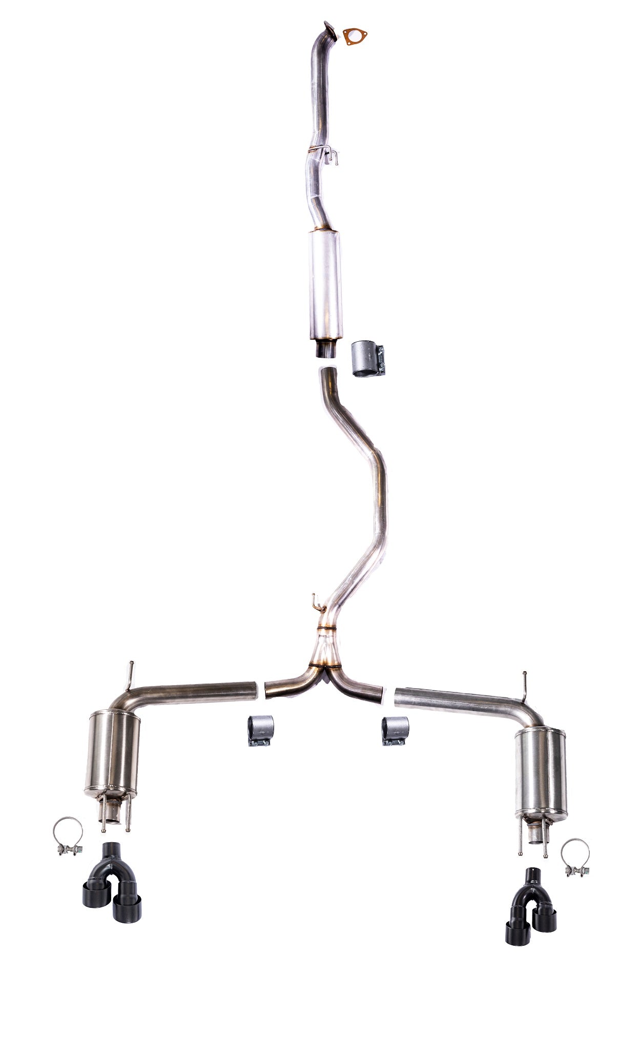 2018-2022 Honda Accord - 3" Front Pipe Back Exhaust w/ Coated Tips