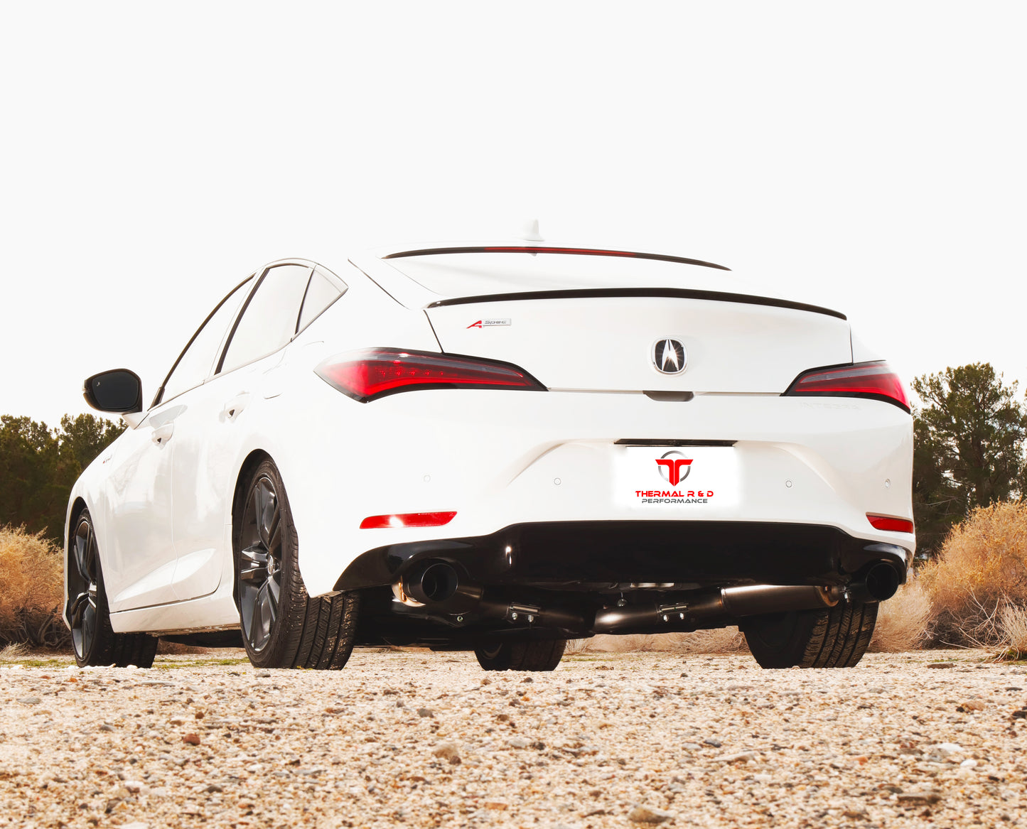 2023+ Acura Integra - Front Pipe Back Exhaust w/ Black Coated Exhaust Tips