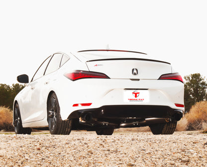 2023+ Acura Integra - Front Pipe Back Exhaust w/ Black Coated Exhaust Tips