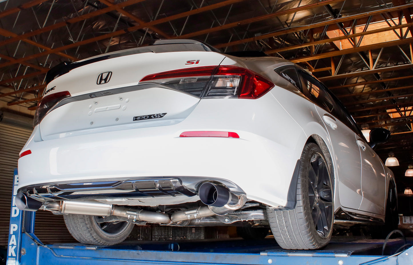 2022+ Honda Civic Si - Front Pipe Back Exhaust w/ Black Coated Tips