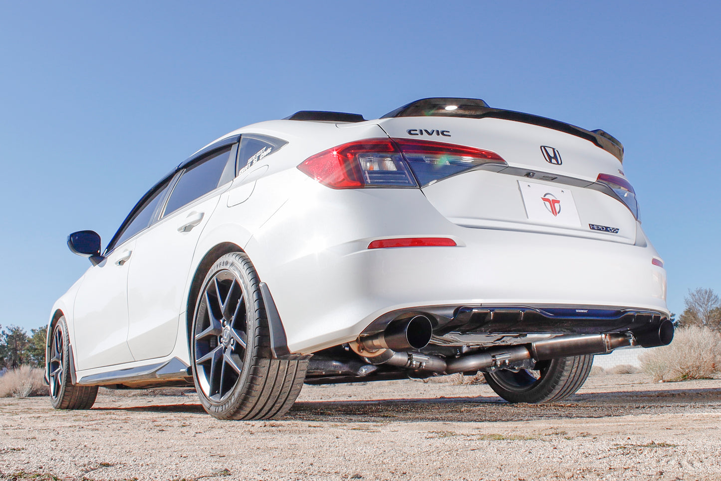 2022+ Honda Civic Si - Front Pipe Back Exhaust w/ Black Coated Tips