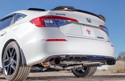 2022+ Honda Civic Si - Front Pipe Back Exhaust w/ Black Coated Tips