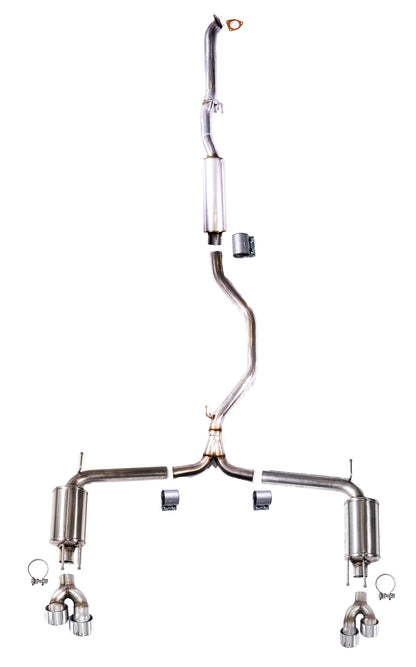 2018-2022 Honda Accord - 3" Front Pipe Back Exhaust w/ Polished Tips