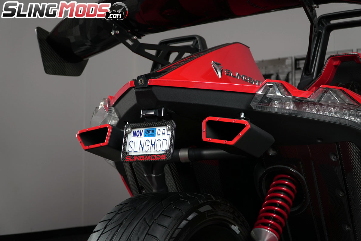2015-2019 Polaris Slingshot Cat-Back Ceramic Coated Dual Rear Exit Sport Exhaust System