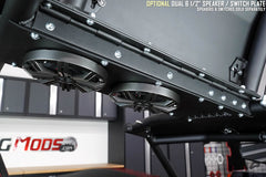 Thermal R&D Dual 6.5" Overhead Speaker Plate with Switch Cutouts for the Raptor Roof Top System for the Polaris Slingshot