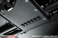 Thermal R&D Dual 6.5" Overhead Speaker Plate with Switch Cutouts for the Raptor Roof Top System for the Polaris Slingshot
